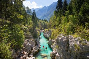 Kajak Soca River Bovec Slowenien