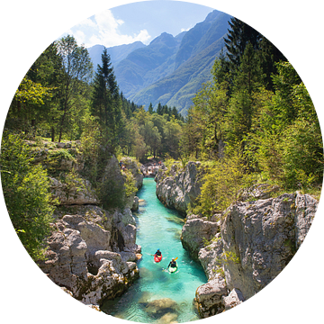 Kayak Soca Rivier Bovec Slovenië van Menno Boermans