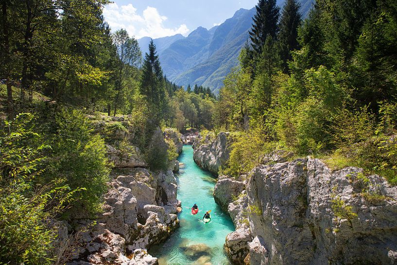 Kayak Soca Rivier Bovec Slovenië van Menno Boermans