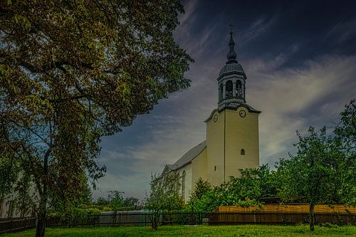 Kerk in het midden van het Erzgebergte