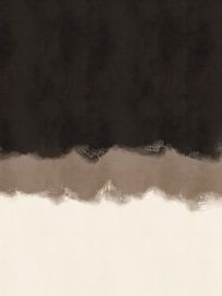 Peinture abstraite d'inspiration Rothko, beige et marron sur Dina Dankers