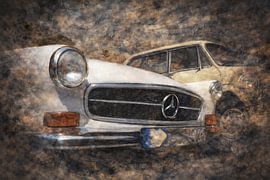 Urbane Abstraktion mit ruhigem Fahrzeugzentrum von Johnny Flash