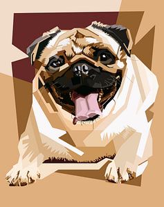 Dog WPAP von SW Artwork