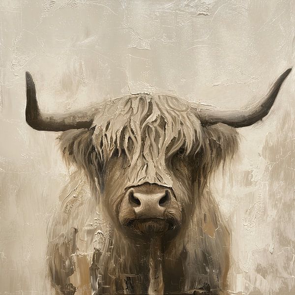 Peinture d'un Highlander écossais par Peintures accrocheuses