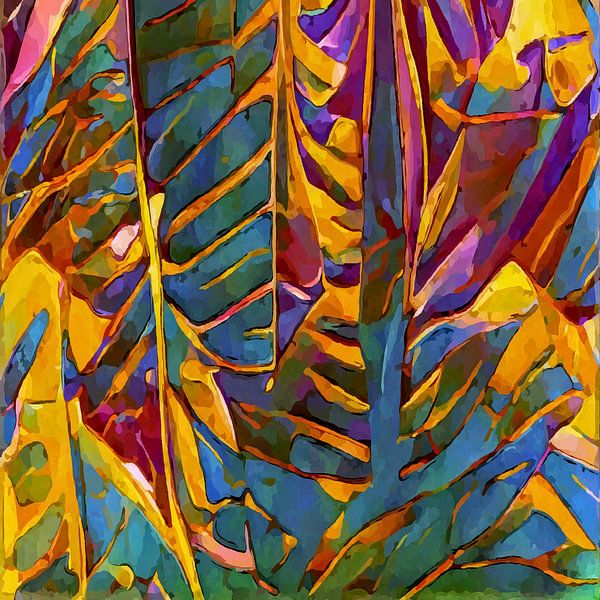 Feuilles d&#039;automne ocre et altérées n° 3 par Anna Marie de Klerk