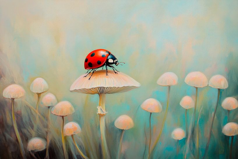 Ladybird mushroom by Poster Art Shop