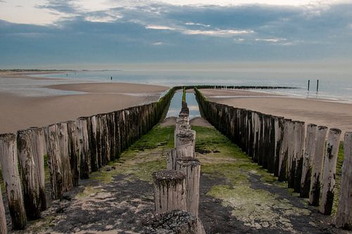 Golfbrekers aan de Zeeuwse kust