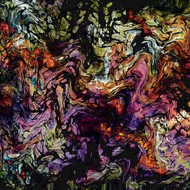 Abstract pouring art – flowing colours and organic shapes by Plus Passie