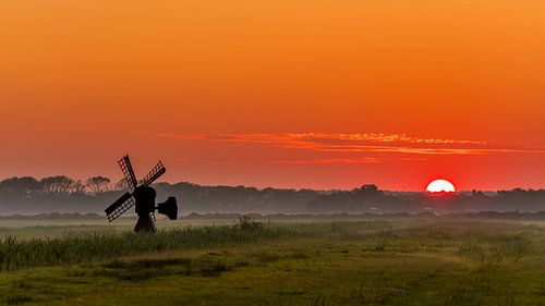 Texel zonsondergang De Staart
