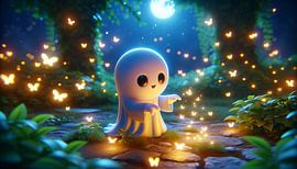 Verzauberte Nacht: Gespenst und Glühwürmchen-Tanz von artefacti