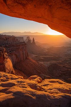 Mesa Arch at sunrise - Vertical version by Martin Podt