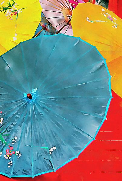 Oriental Parasols Mixture by Dorothy Berry-Lound