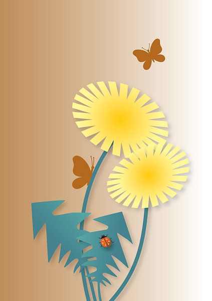 Nursery illustration series with dandelions (3) by Atelier Hedy Marguerite