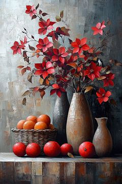 Herbststillleben | Blüten der Rustikalen Ernte von Kunst Laune