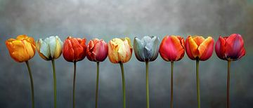 Tulpen Panorama van Preet Lambon