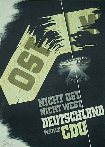 Affiche électorale historique de la CDU