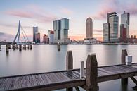Zonsondergang in Rotterdam von Ilya Korzelius Miniaturansicht