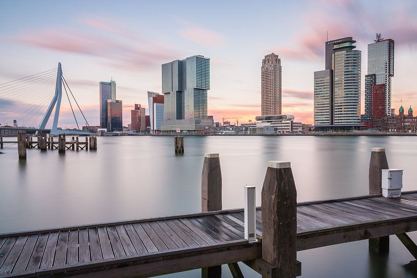 Zonsondergang in Rotterdam von Ilya Korzelius