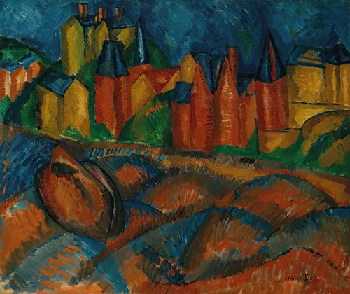 Raoul Dufy - Sainte-Adresse, het strand (1909)