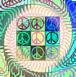 Peace Art in pastels von Nicky`s Prints