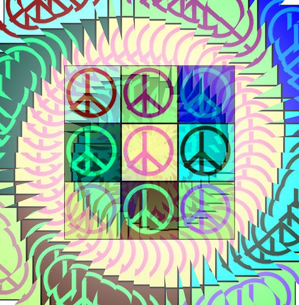Peace Art in pastels by Nicky`s Prints