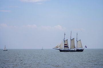 Zeilboot op het meer van Marco Leeggangers