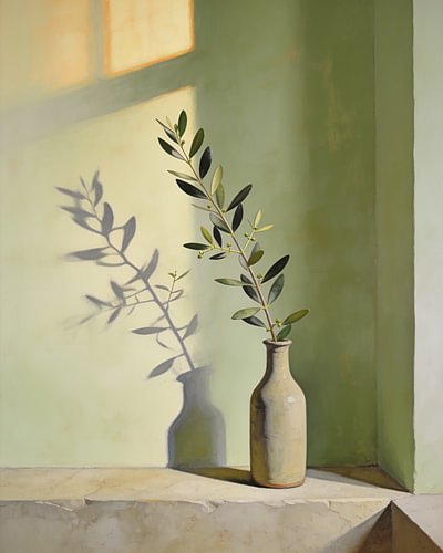 An Olive Branch and Its Shadow