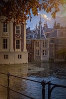 Mauritshuis and prime minister's turret on Hofvijver in The Hague