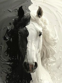 Yin en Yang Paardenportret 1