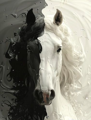 Yin en Yang Paardenportret 1