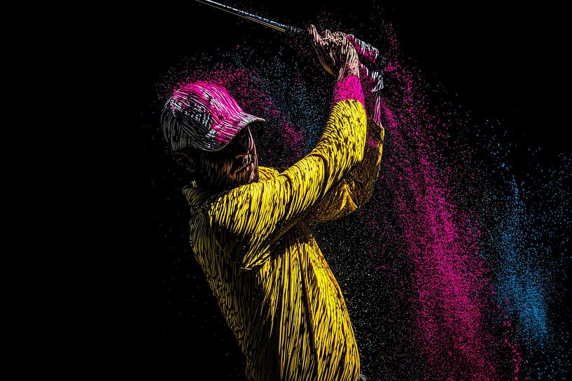 Golf swing by Frank Heinz