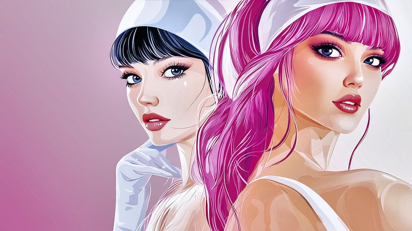 Two women by Frank Heinz