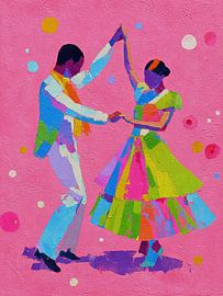 Tanzen Farbe | Joyful Colors in Motion von Wunderbare Kunst