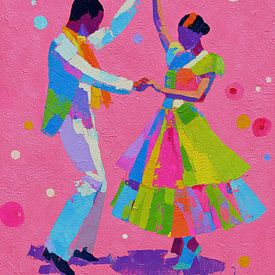 Dancing Colour | Joyful Colours in Motion by Wonderful Art
