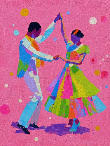 Dancing Colour | Joyful Colours in Motion by Wonderful Art