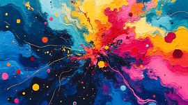 Abstraktes Farbchaos - abstrakte Kunst 2