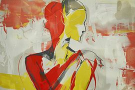 Abstrakte Frau Gemälde von Blickfänger Gemälde