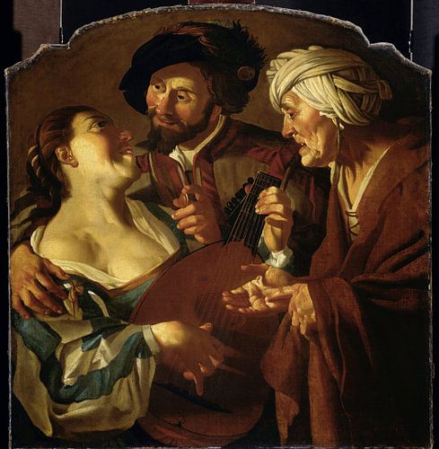 De koppelaarster, Dirck van Baburen