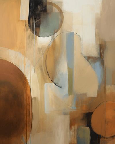 Modern en abstract in aardetinten