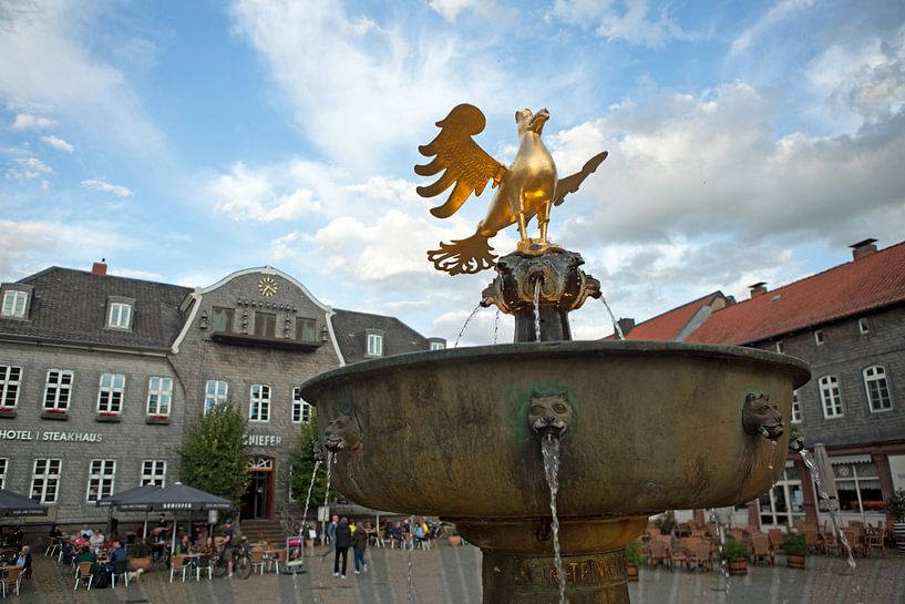 Goslar - Markt mit Marktbrunnen von t.ART