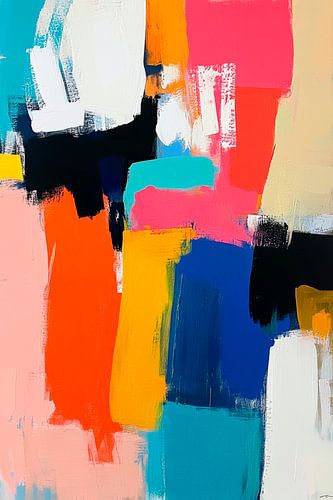 Levendige abstracte kleurencompositie