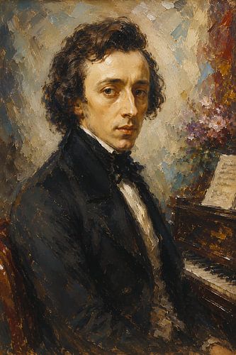 Frederic Chopin componist schilderij.