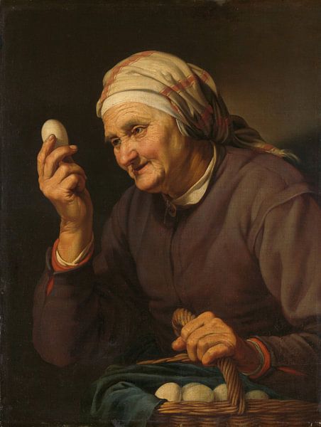 The egg merchant's wife, Hendrick Bloemaert by Masterful Masters