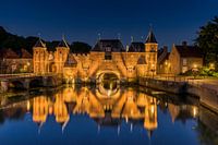 Koppelpoort (Stadttor) Amersfoort bei Nacht
