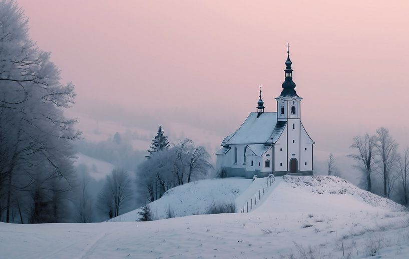 Winterliche Berglandschaft von fernlichtsicht
