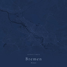 Vintage map of Bremen, Germany by Prints of Place