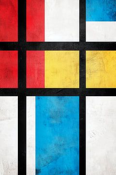 Abstracte geometrische compositie van Poster Art Shop