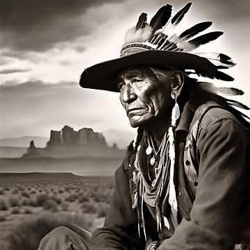 De oude Navajo indiaan