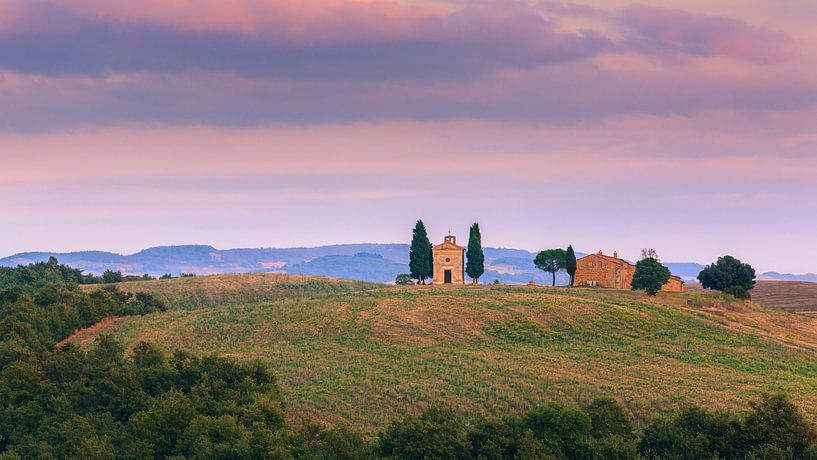 Chapelle Madonna di Vitaleta, Toscane, Italie par Henk Meijer Photography