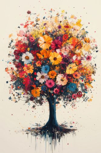 Tree of Colour Abstract Blossom Explosion